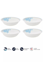 Corelle Corelle 4 Pcs 500ML Vitrelle Tempered Glass Cereal Bowl - Hydrangea