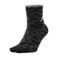 Nike 襪子 JORDAN QTR 男女款 黑 喬丹 單雙入 短襪 斑紋 SX5858-010