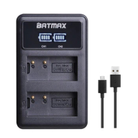 Batmax DMW-BLC12 DMW-BLC12E BLC12P LED USB Dual Battery Charger for Panasonic Lumix FZ1000,FZ200,FZ300,G5,G6,G7,GH2,DMC-GX8