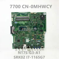 CN-0MHWCY 0MHWCY MHWCY Mainboard For DELL 7700 Laptop Motherboard N17S-G3-A1 W/SRK02 I7-1165G7 CPU 100% Full Tested Working Well