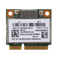 AR5B22 2.4/5GHz Dual Band Wifi Card 802.11Ac Bluetooth 4.0 Wireless WLAN Card for Y400 Y500 Y410P S2