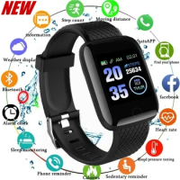 116 Plus Smart Watch For Men Women Bluetooth Sports Watch Heart Rate Monitor Blood Pressure Smart Bracelet for Android IOS D20