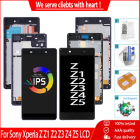 For Sony Xperia Z Z1 Z2 Z3 Z4 Z5 LCD Display Touch Screen With Frame AAA Quality Digitizer Replacement For Sony Xperia Z5 LCD