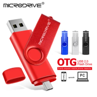 Pen Drive Type-C Smart OTG 2 IN 1 USB Flash Drive 8gb 16gb 32gb 64gb 128gb Pendrive Metal Flash Drive Memory Card USB Stick Gift