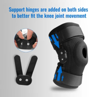 Hinged Sports Knee Braces Compression Athletic Knee Brace for Joint Supports Drop Shipping