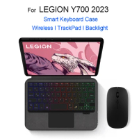 Magic Keyboard Case For Lenovo LEGION Y700 2023 8.8" TB-320F Tablet Cover for Y700 2nd Gen Trackpad Backlight Keyboard Korean