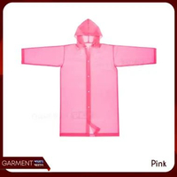 Jas Hujan Korean Style Raincoat Eva Transparant Unisex Mantel Dewasa Portable Warna Warni Ringan Dip