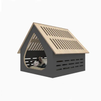 New Durable Solid Wood Cat Cave Bed House Wholesale Pet Furniture Dog House Indoor Wooden Cat Dog House