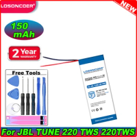 Original LOSONCOER 150mAh Battery For JBL TUNE 220 TWS 225 TWS 225TWS 220TWS TUNE220 TUNE 225 Bluetooth Wireless Headset Battery