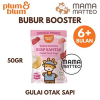 PLUM & BLUM Bubur Booster 50gr / Puree Bubur Instan MPASI Makanan Bayi Anak Plum and Blum BANDUNG 50