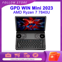 GPD WIN Mini 2023 Handheld Gaming PC 7 Inch Clamshell Game Console AMD Ryzen 7 7840U Radeon 780M Mini PC Laptop QWERTY Keyboard