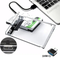 High Speed Case Hd Externo USB 3 0 For 2.5 Inch SATA2 3 Hard Drive Box Mobile HDD Case With Cable Support 6TB HDD Enclosure