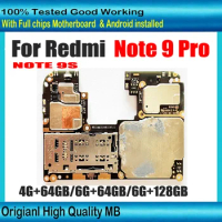 128GB Original Unlocked For Redmi Note 9 Pro Note 9Pro Motherboards Logic Board Main Circuits Board With Full Chips Plate