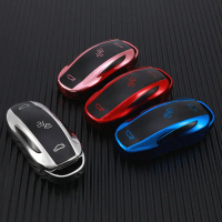 【HOT stock car key cover】 TPU Car Smart Key Case Cover For Tesla Model 3 Model X Model S Model Y Bag