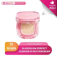 Glad2Glow Perfect Cushion 01 Buttercream untuk Alas Bedak (11 Gram)