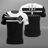 Summer New Short Sleeve Maserati 3D T-shirt Men's Short Sleeve Summer Casual Plus Size T-shirt Men's