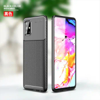 100pcs/lot Free Shipping New Carbon Fiber Soft TPU Cover Case For Samsung Galaxy A21 A51 A71