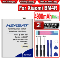 HSABAT 4900mAh BM4R Mobile Phone Battery for Xiaomi Mi 10 Lite 5G / Mi 10 Lite Zoom