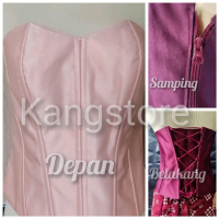 kamisol satin/longtorso/bustier/daleman kebaya bali/gaun pengantin korset