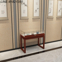 免運/熱銷 公司貨 實木中式復古珠寶展示柜博物館文玩首飾展柜玉器玻璃飾品展示 廣告牌 展示櫃 廣告支架 廣告燈箱