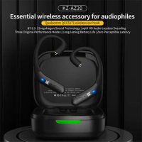 KZ AZ20 Bluetooth 5.3 Wireless Ear Hook Earphones Upgrade Cable for KZ EDXS PR2 D-Fi ZVX ZSN ZSN PRO ZS10 PRO AS16 AS12