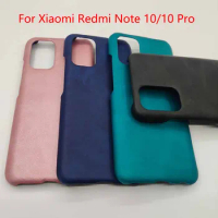 Note 10 Xiaomi Redmi note 10 Pro Vegan PU Leather Case Cover Light Luxury Anti-fall skin Protective Shell for Redmi Note10 pro