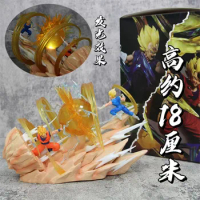 18cm Dragon Ball Figure Goku Vs Vegeta Figure Sky Top Wcf Goku Vs Vegeta Anime Figure Goku Vegeta Model Toys Action Figurine Pvc