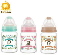 小獅王辛巴Simba 蘿蔓晶鑽寬口葫蘆玻璃小奶瓶 180ml