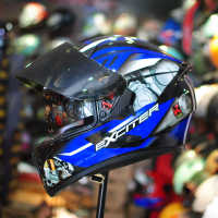Mũ bảo hiểm Fullface 2 ROYAL M138B tem EXCITER Xanh GP Helmet