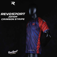 CRIMSON STRIPE JOHOR by Revosport Jersey Clothing