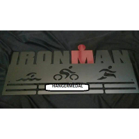 MEDAL HANGER - GANTUNGAN MEDALI - IRONMAN with Red M-DOT TRI