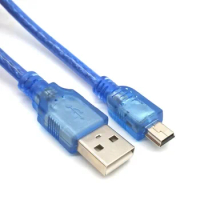 USB 2.0 Type A Male to Mini 5P Male Mini 5Pin USB Cable Foil+Braided Shielded 1.5m 1.8m 3m 5m 10m