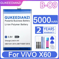 GUKEEDIANZI Replacement Battery B-O9 5000mAh For ViVO X60 X 60 Mobile Phone Batteries