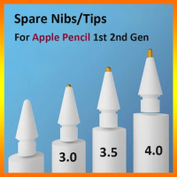 3Pcs Spare Nib For Apple Pencil Tip 2B &amp; HB &amp; Thin Tip &amp; Transparent Nib for Apple Pencil 1st 2nd Generation Nib iPad Stylus Pen