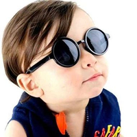 WFJIA Kacamata Hitam Anak Round Vintage Anti UV UV400 Fashion WF52