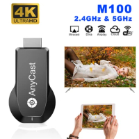 Android M100 2.4G/5G 4K Miracast Wireless DLNA AirPlay Anycast WiFi Display Receiver Dongle Support Windows Andriod IOS PC