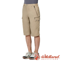 【wildland 荒野】男 彈性抗UV貼袋七分褲『小麥色』0A91370