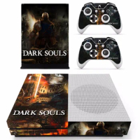 Game Dark Souls Skin Sticker Decal For Microsoft Xbox One S Console and 2 Controllers For Xbox One S Skins Stickers Vinyl
