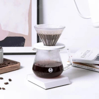 New 1pc Timemore Touchable Nano white mini scale electric drip coffee pot/coffee maker set drip decanter coffee