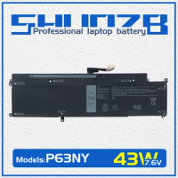 SHUOZB P63NY Laptop Battery For Dell Latitude 13 7370 E7370 Series Notebook N3KPR XCNR3 0XCNR3 WY7CG G7X14 0G7X14 P67G 7.6V 43Wh