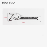 3D ABS Logo kỷ niệm 70 năm nhãn dán biểu tượng bên hông xe cốp sau cho Toyota Land Cruiser LC200 LC3