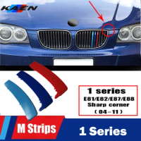 3X M Style 3D Car Grille Grill Cover Clip Trim For BMW 1 Series E81 E82 E87 E88 2004 2005 2006 2007 2008 2009 2010 2011 F20 F52