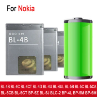 Battery BL-4B BL-4C BL-4CT BL-4D BL-4U BL-4UL BL-5B BL-5C BL-5CA BL-5CB BL-5CT BP-5Z BL-5J BLC-2 BP-4L BP-5M BP-6M For Nokia
