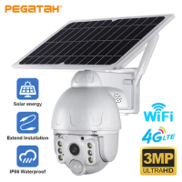 Outdoor Solar Camera 4G/WIFI Wireless Security Detachable Solar Camera Battery CCTV Video Surveillance Smart Monitor