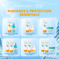 Hanasui Skincare Set | Collagen Water Sunscreen SPF 30 Power Bright Expert Serum Exfoliating Serum C