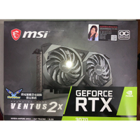 微星 GEFORCE RTX 3070VENTUS 2X OC 顯示卡(二手良品)