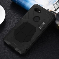 IMATCH Aluminum Metal Silicone Shockproof Case Cover For Google Pixel 8 7A 7 Pro 6A Pro 5A 4A 5G 3A Dirt Shock Proof Cover Case