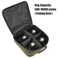 Fishing Reel Storage Bag Carrying Case Oxford Cloth Reel Lure Gear Carrying Case for 500-10000 Series Spinning Fishing Reels