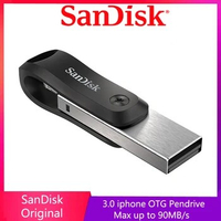 SanDisk SDIX60N iXpand Flash Drive Go USB Flash Drive 128G 256GB USB3.0 MFI Pen Dirves Lightning Memory Stick for iPhone iPad PC