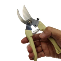 Swayboo White Pruner Tree Gardening Pruning Shear Scissor Stainless Steel +Anti-slip PP Handle Pipe 